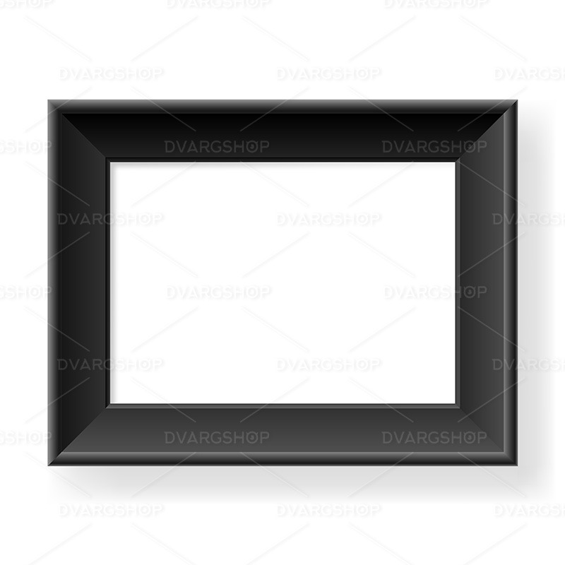 Realistic Black Frame - Vector Image - Features Image 1
