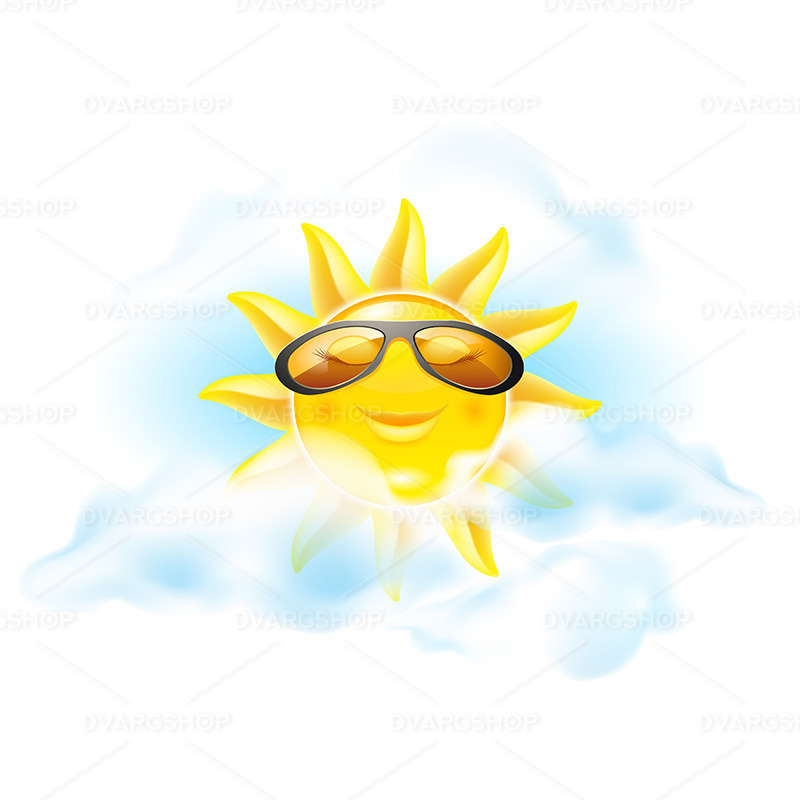 Cartoon Sun - Vector Image - Features Image 1