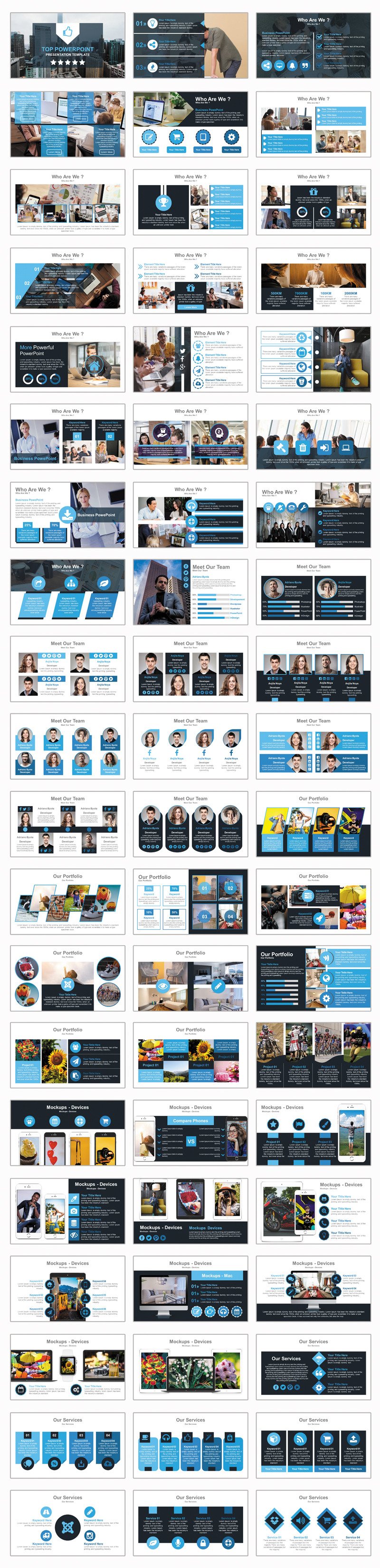 Modern Creative Presentation PowerPoint Template - Features Image 1