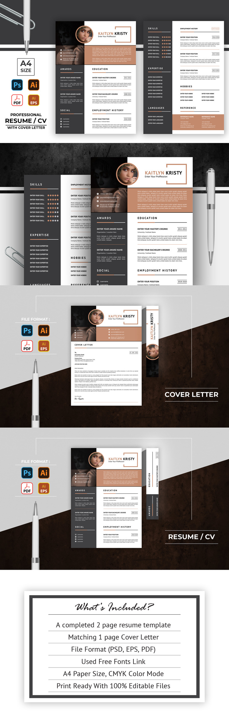 Clean and Creative Resume CV Template - TemplateMonster