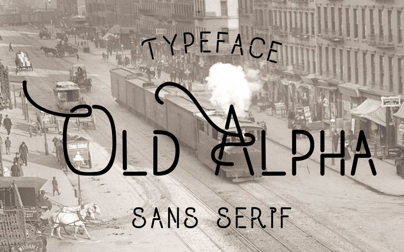 Staré písmo Alpha Typeface Font - Features Image 1