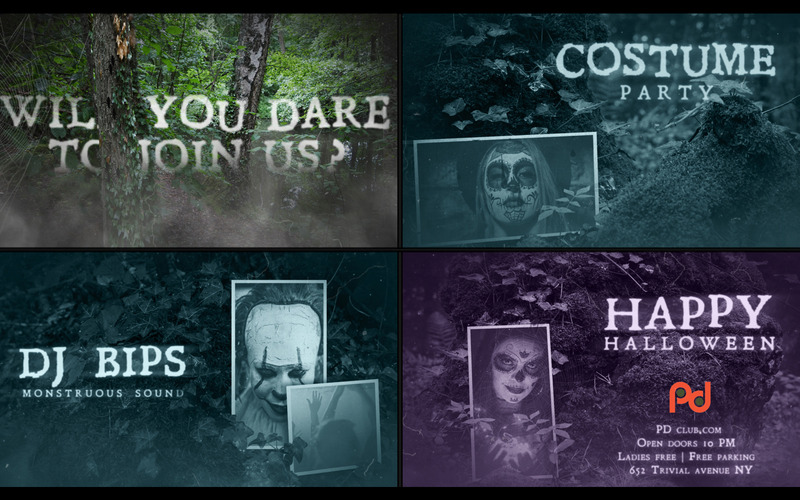 Modello di Halloween Into the Woods After Effects - Caratteristiche Immagine 1