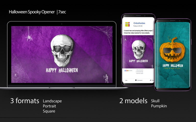 Modello After Effects di Halloween Spooky Opener - Caratteristiche Immagine 1