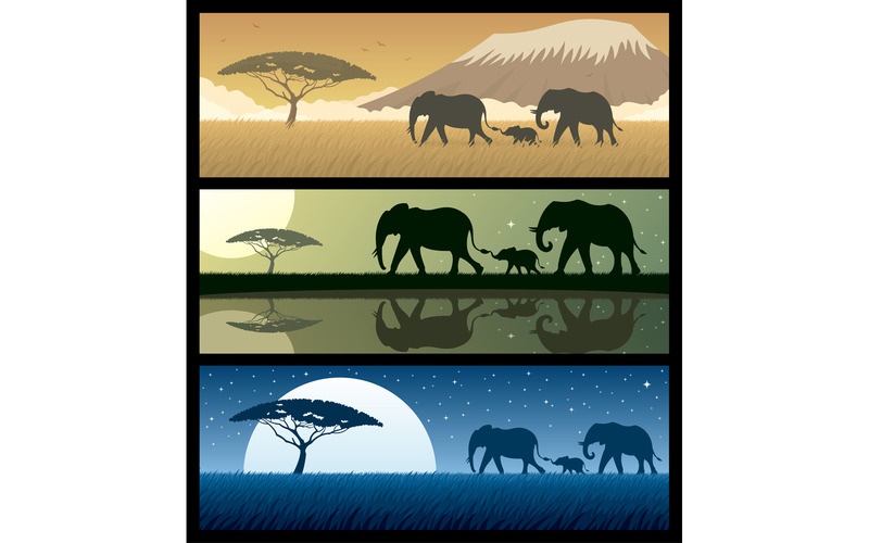 Afrika Landschaften 2 - Illustration - Eigenschaften Bild 1