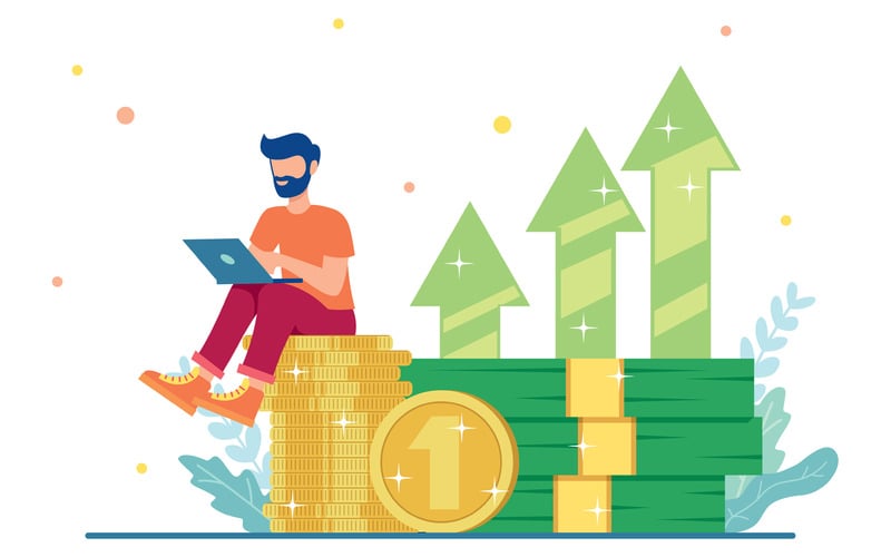 Diseño plano de negocios en línea - Ilustración - Características Imagen 1