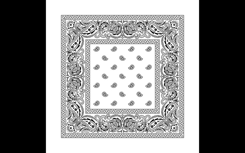 Bandana 2 Blanc - Illustration - Caractéristiques de l’image 1