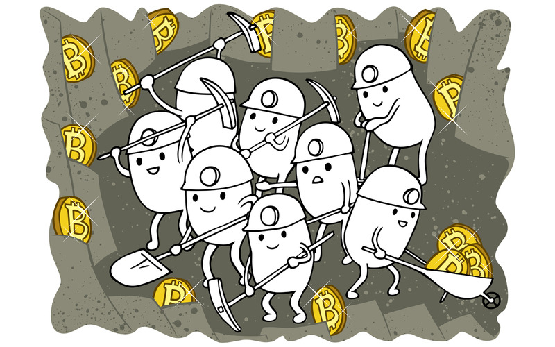 Bitcoin-Mining-Doodle - Illustration - Eigenschaften Bild 1