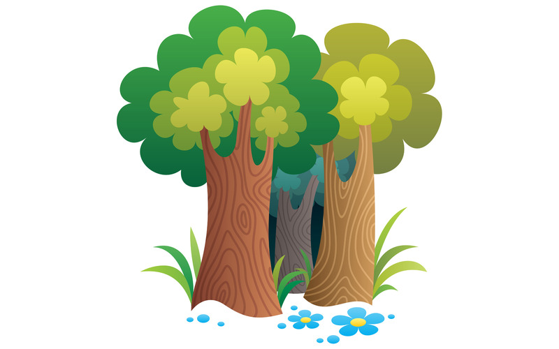 Cartoon Forest - Illustration - Features Image 1
