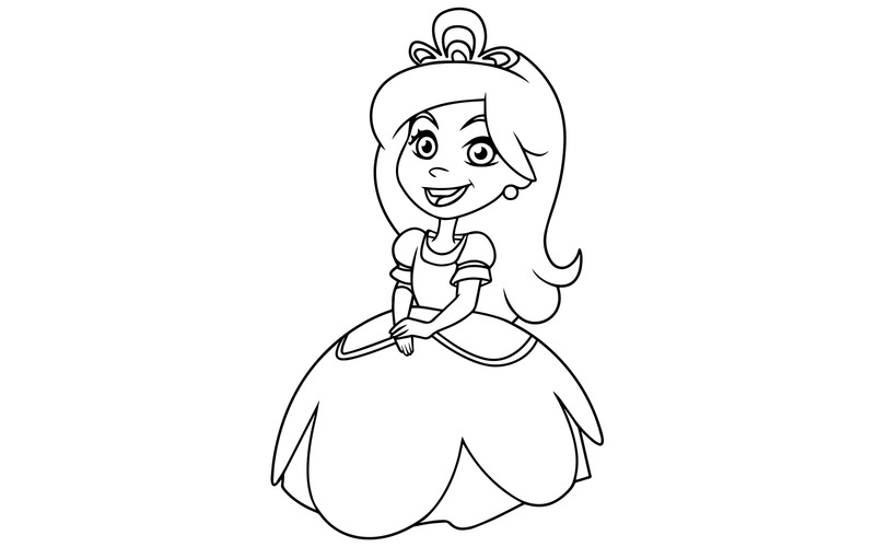 Little Princess Line Art 2 - Illustration - Features Image 1