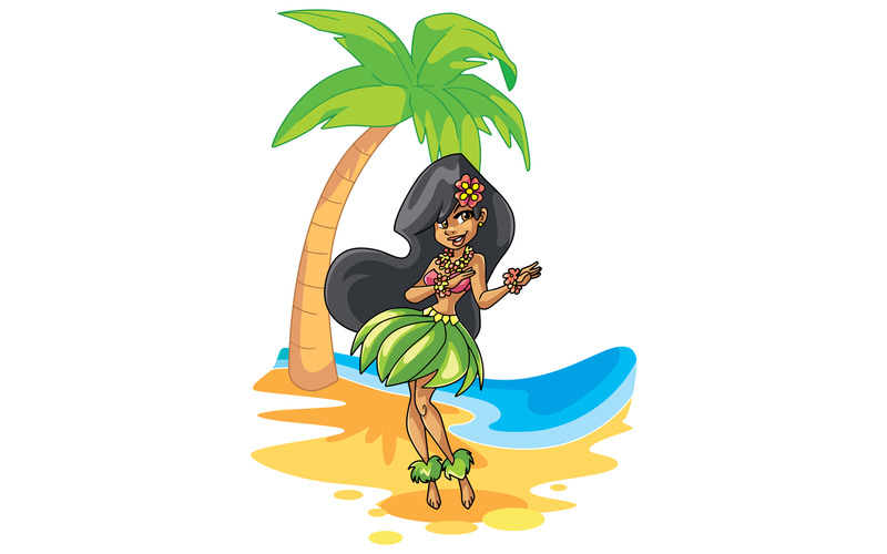 Hula Girl - Illustration - Features Image 1