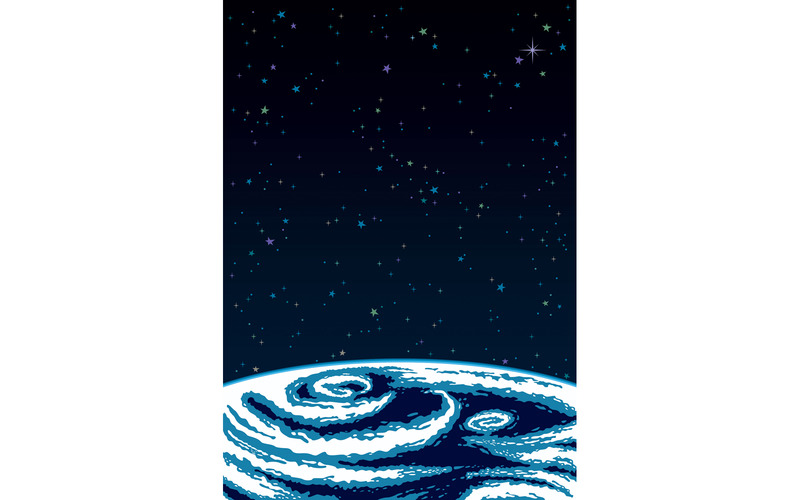 Jordrymdbakgrund - Illustration - Features Image 1