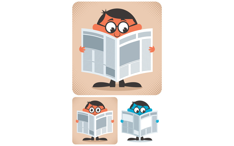 Reading Newspaper - Illustration - Features Image 1