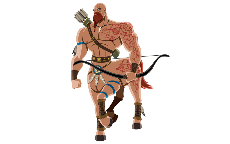 Centaur på vit - illustration - Features Image 1
