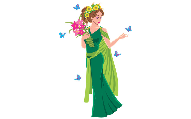 Деметра на білому - ілюстрація - Features Image 1