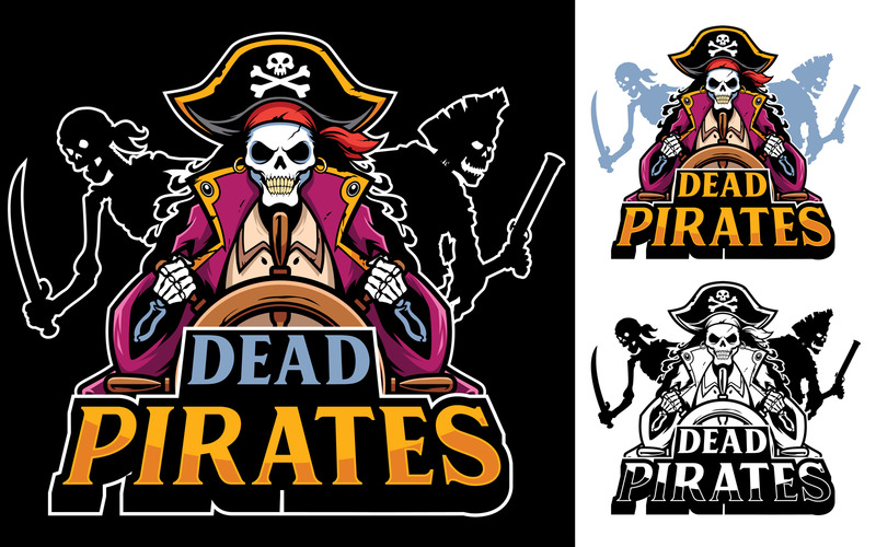 Dead Pirates Mascot 2 - Illustrazione - Caratteristiche Immagine 1