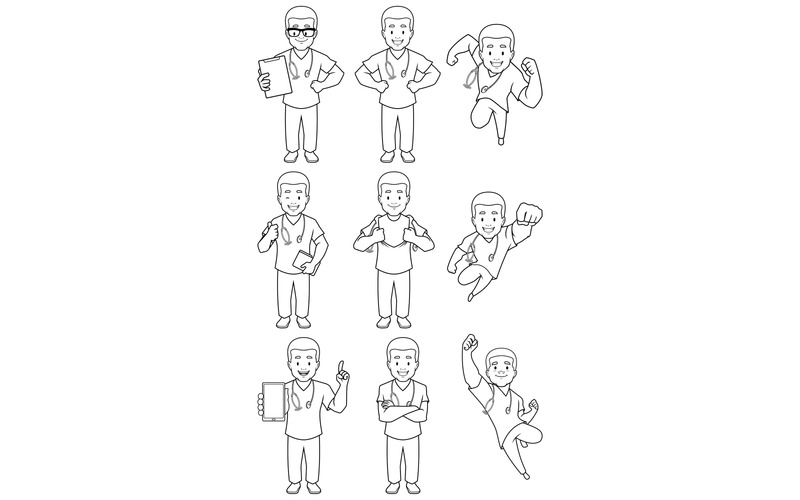 Sjuksköterska Afrikansk manlig konst - Illustration - Features Image 1