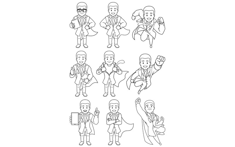Super Doc African Line Art - Illustration - Features Image 1