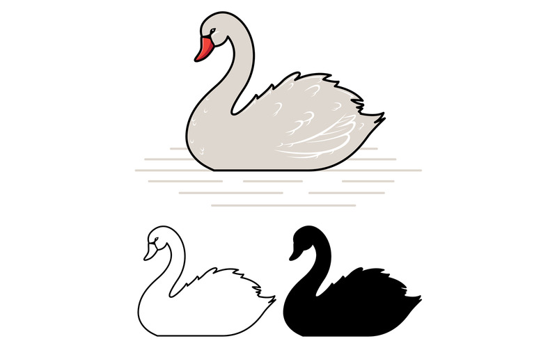 Swan Mascot - Illustration - Features Image 1