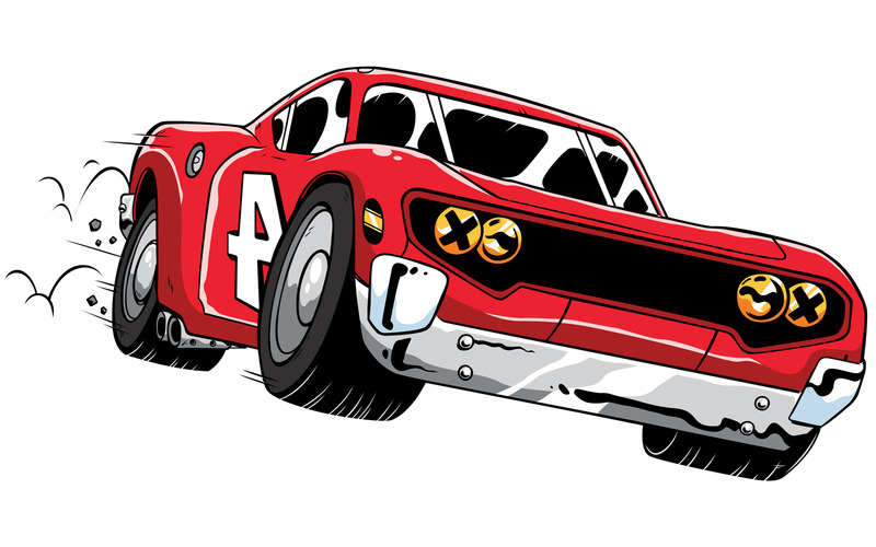 Race Car - Illustrazione - Caratteristiche Immagine 1
