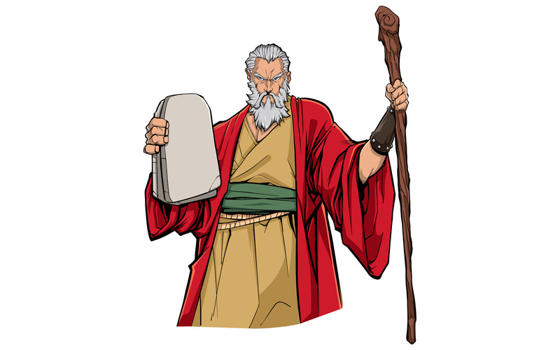 Moses Illustration 145492 TemplateMonster