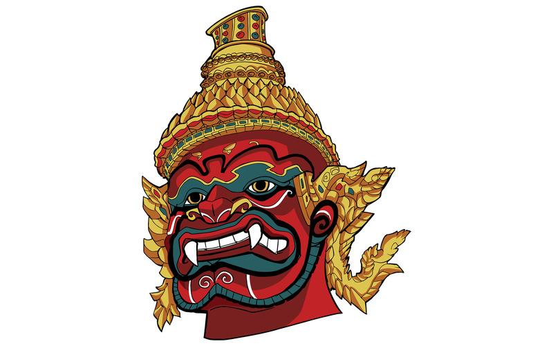 Thai Demon Red - Illustrazione - Caratteristiche Immagine 1