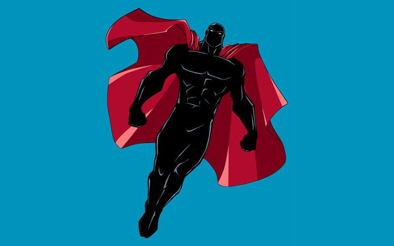 Superhero Flying Silhouette 6 - Illustration - Features Image 1