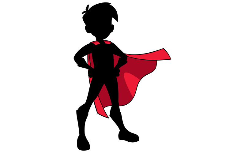 Super Boy Silhouette - Illustration - Features Image 1