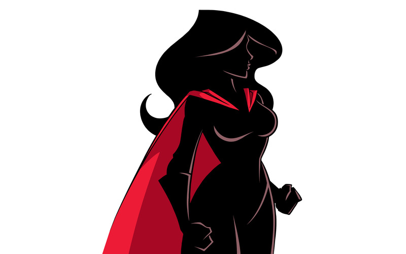Kontur för superhjältesidoprofil - illustration - Features Image 1