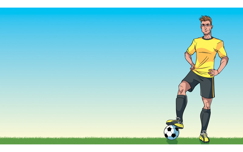 Voetbal speler achtergrond - afbeelding - Features Image 1