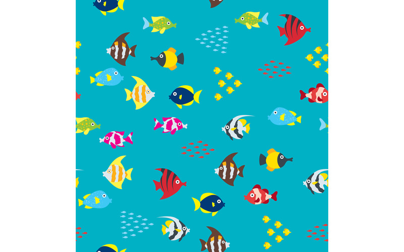 Cartoon Fish Pattern - Illustration - Features Image 1