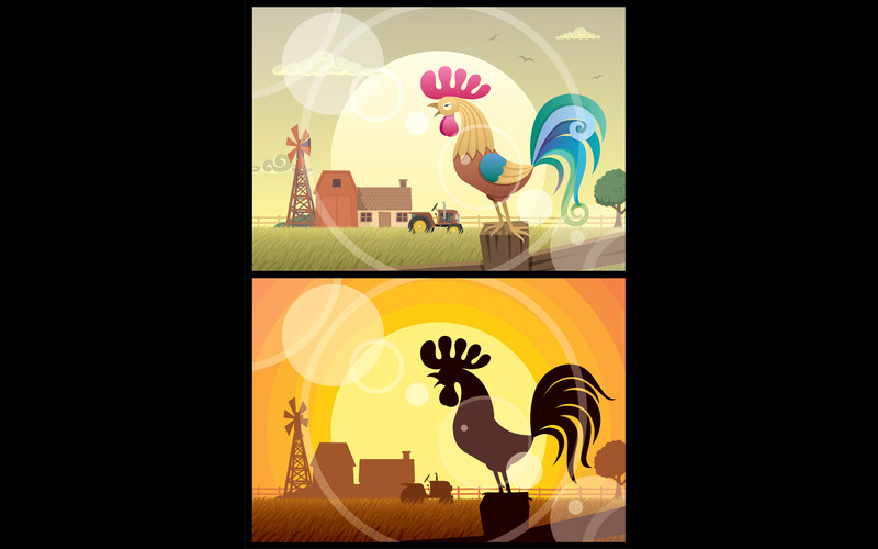 Rooster Crowing - Illustration - Features Image 1
