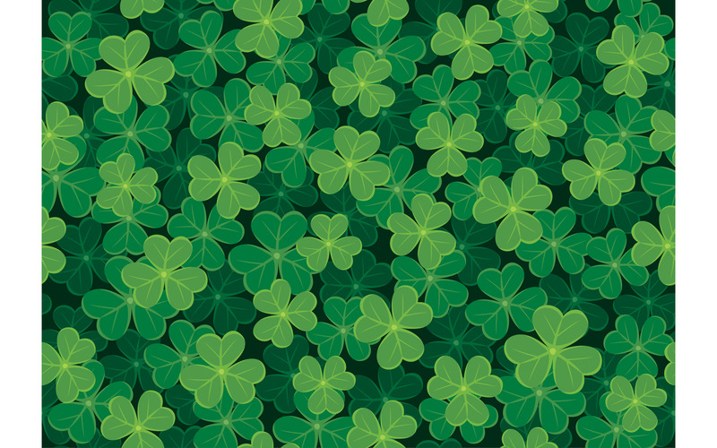 Seamless Clover Pattern - Illustration - Features Image 1