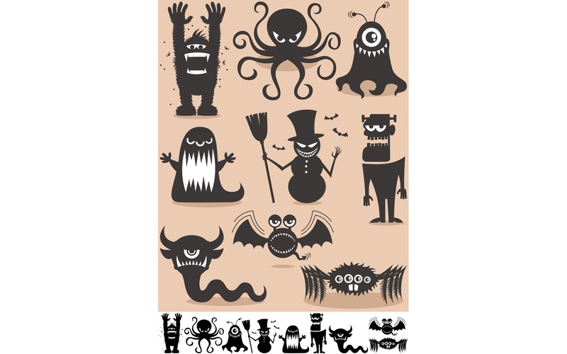 Silhouette Monsters - Illustration - Features Image 1