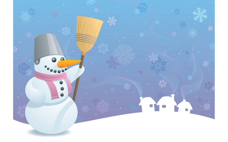 Sfondo Pupazzo Di Neve - Illustrazione - Caratteristiche Immagine 1