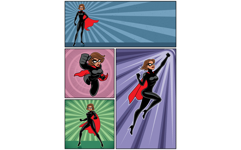 Super Heroine Banners 4 - Illustration - Features Image 1