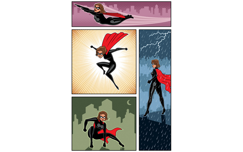 Super Heroine Banners 6 - Illustration - Features Image 1