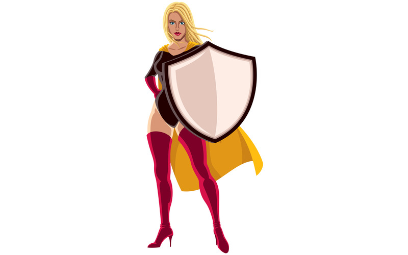 Sköld för superhjälteinnehav - illustration - Features Image 1