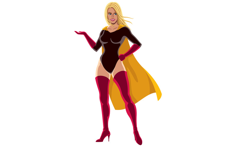 Superheroine Presenting - Illustration - Features Image 1