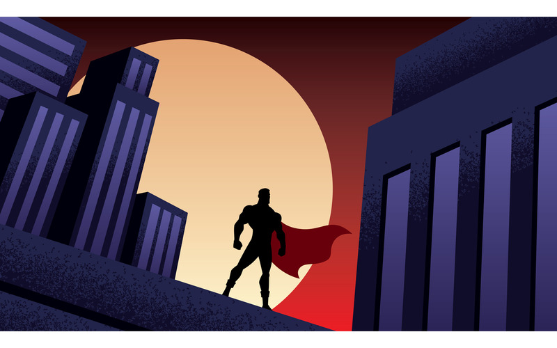 Superhero City Night - Illustration - Features Image 1
