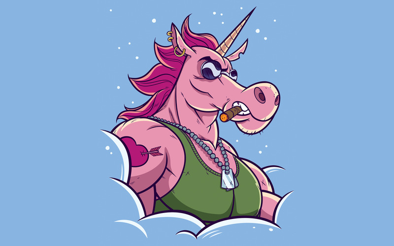 Unicorn i moln - illustration - Features Image 1