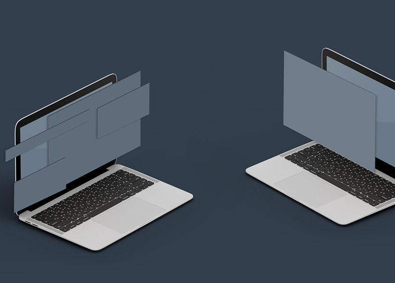 Isometric Website Screens 8.0 product mockup - Features Image 4