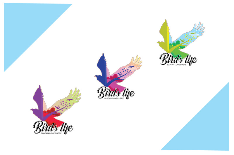 Birds Life Logo Template Template de Logotipo №143095 - Apresenta Imagens 2