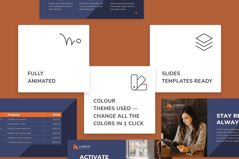 Marketing Agency Presentation PowerPoint template - Features Image 2