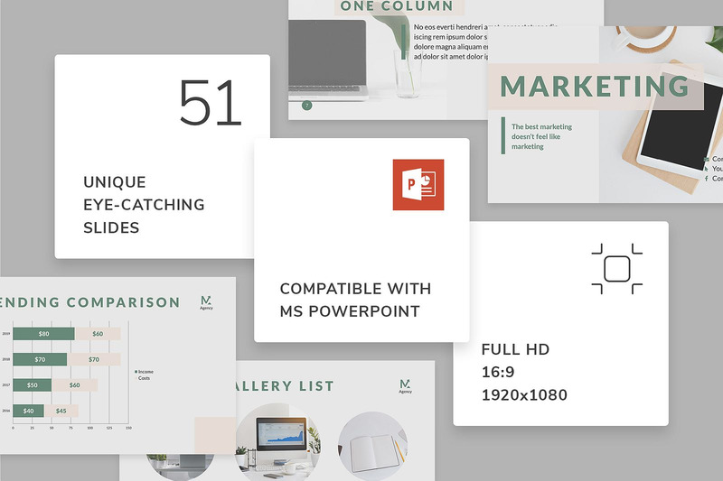 Digital Marketing Company Presentation PowerPoint template - Features Image 1