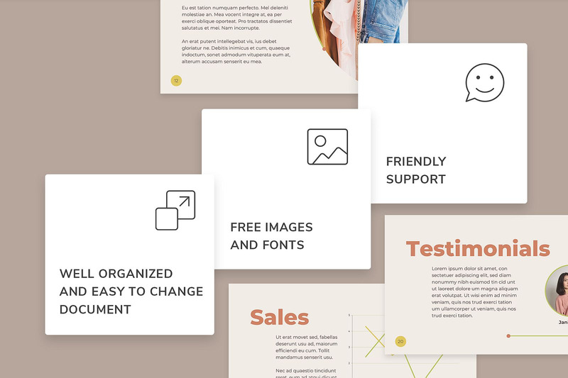 Online Store Presentation PowerPoint template - Features Image 3