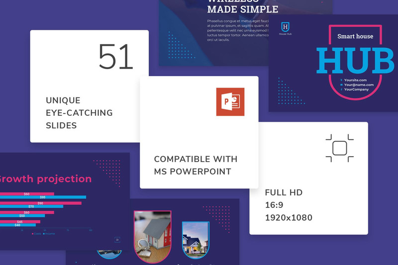 Smart House Presentation PowerPoint template - Features Image 1