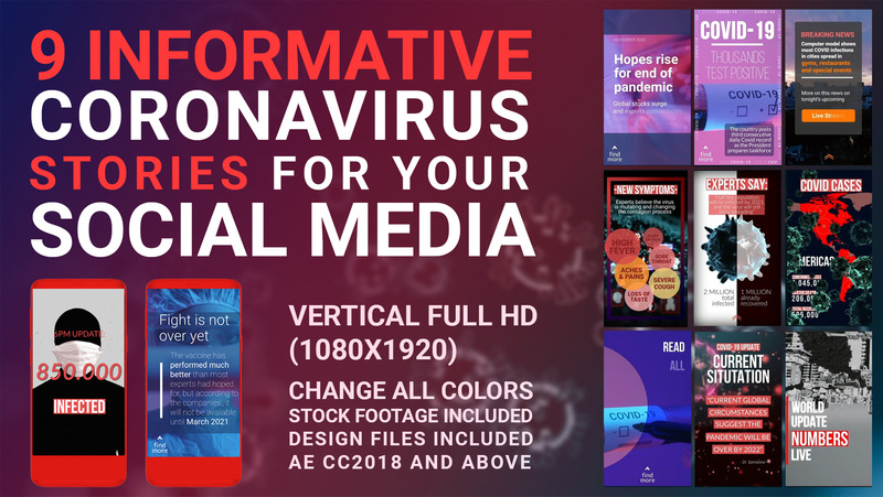 Coronavirus Second Wave Stories After Effects Template - Features Image 1