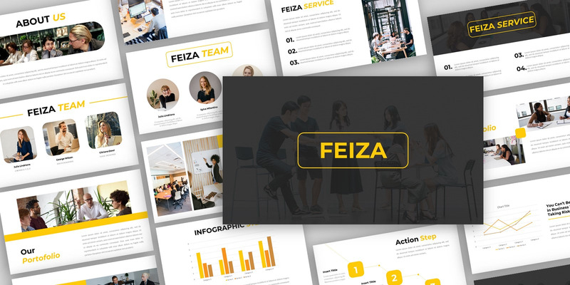 Feiza - Modèle PowerPoint de présentation d'entreprise créative - Caractéristiques de l’image 1