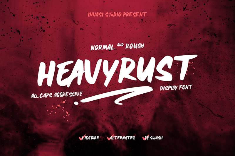 Heavyrust | Visa teckensnitt - Features Image 1