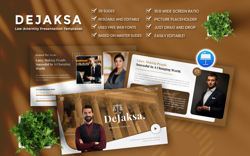Dejaksa- Law Atternity Business - Keynote template - Features Image 1
